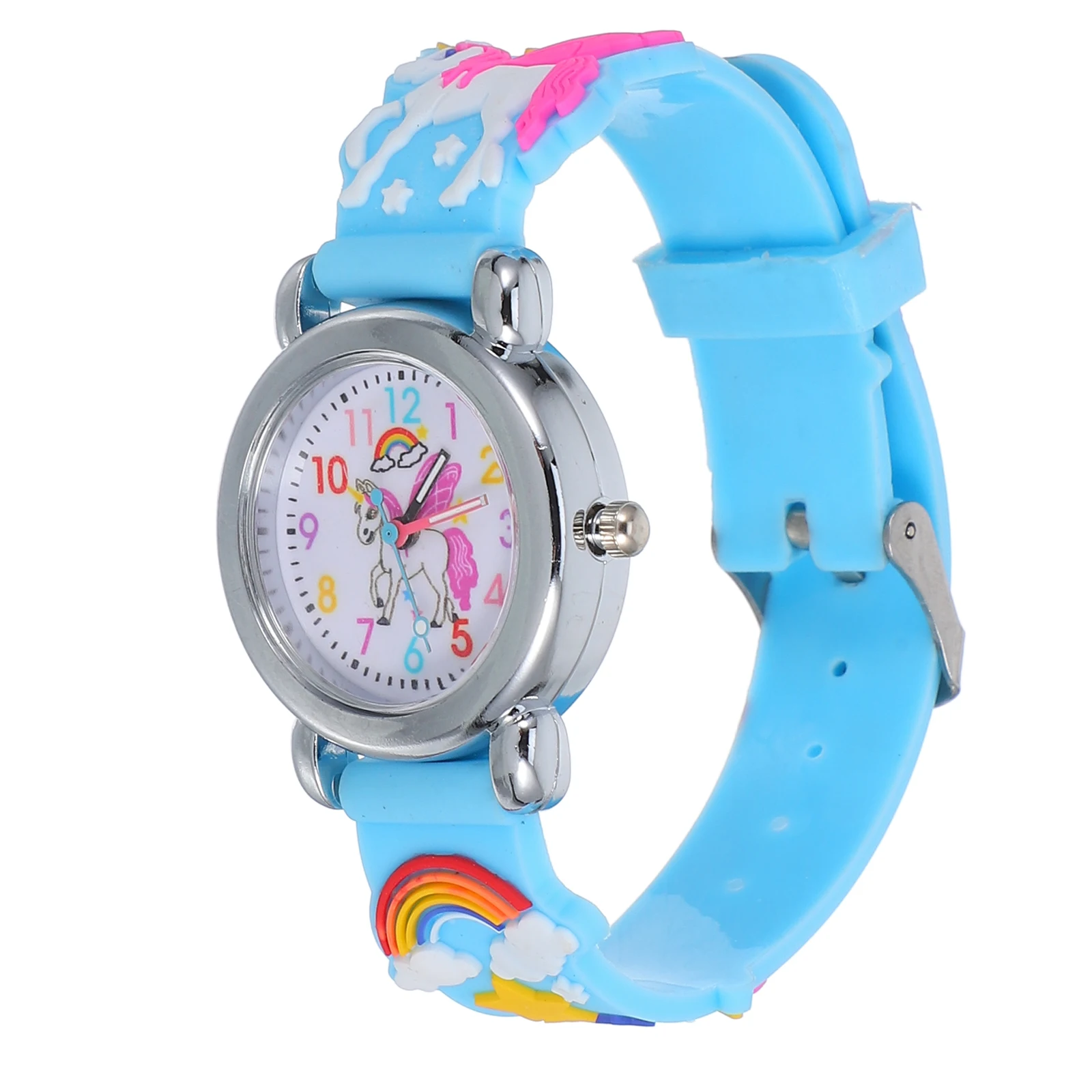 Cartoon Watch for Kids Adjustable Silicone Band Unicorn Pattern Lightweight Portable Gift Decorative Child Wristwatch Durability 
Cartoon Watch for Kids Adjustable Silicone Band Unicorn Pattern Lightweight Portable Gift Decorative Child Wristwatch Durability