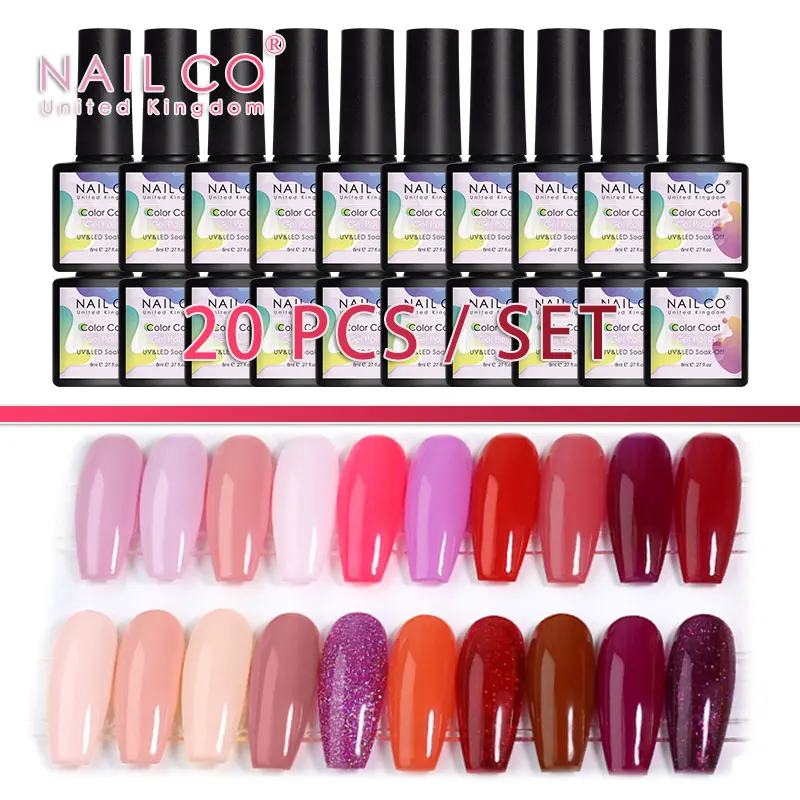 NAILCO 8 мл, 20 шт./компл., цветной гель-лак для ногтей, гель-лак, дизайн, УФ-гель-лак, светодиодный лак для ногтей, замачиваемый маникюр, дизайн ногтей
NAILCO 8 мл, 20 шт./компл., цветной гель-лак для ногтей, гель-лак, дизайн, УФ-гель-лак, светодиодный лак для ногтей, замачиваемый маникюр, дизайн ногтей