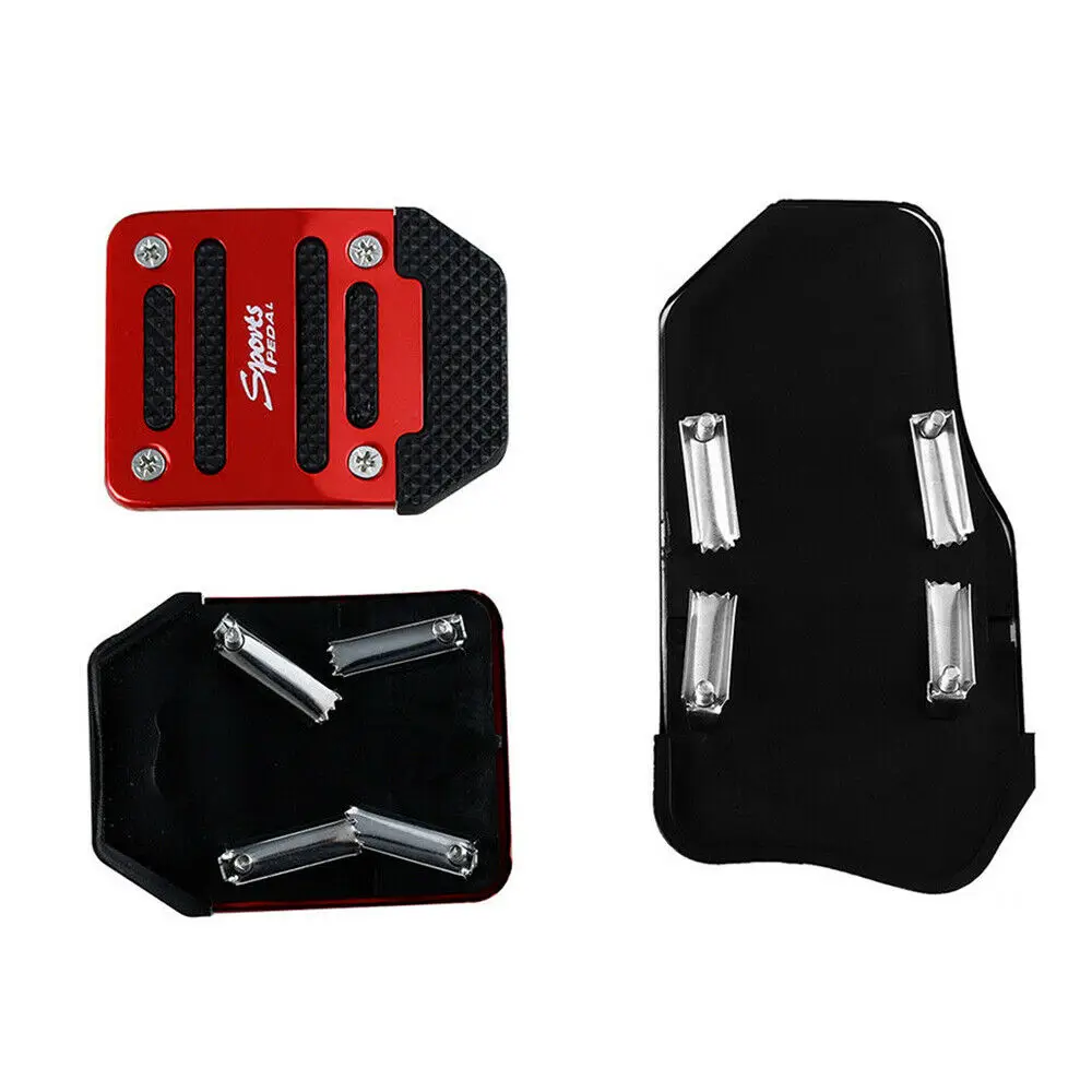Car Pedal Cover Aluminum Alloy Metal Automatic Transmission Universal Brake Fuel Gas Foot Pad Set Kit Red Non-Slip Tools
Car Pedal Cover Aluminum Alloy Metal Automatic Transmission Universal Brake Fuel Gas Foot Pad Set Kit Red Non-Slip Tools