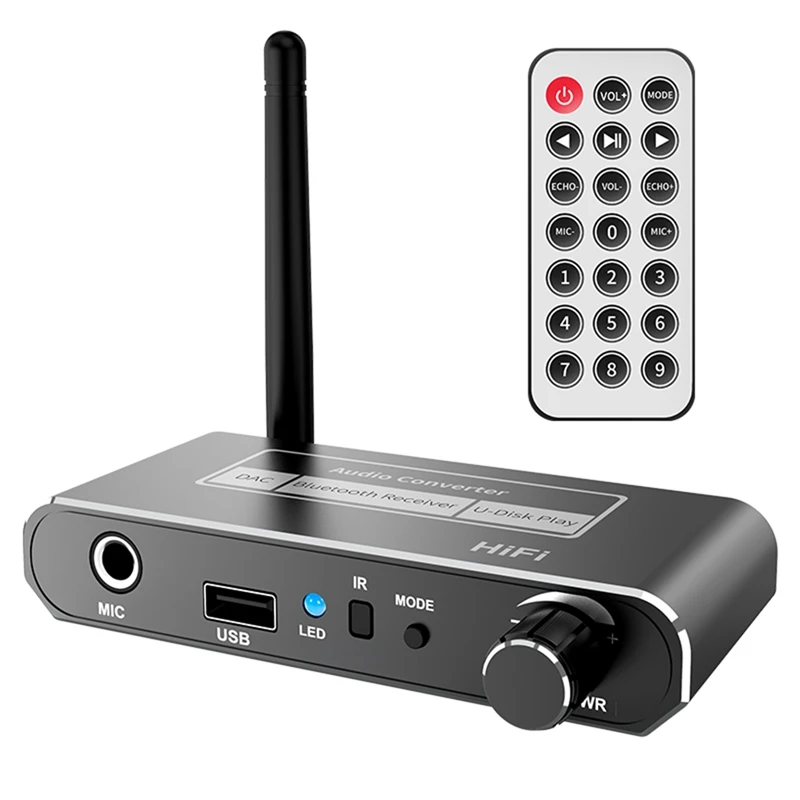 HIFI Bluetooth 5,2 аудиоприемник коаксиальный/микрофон/USB U-диск вход 3,5 мм/L R RCA выход беспроводной адаптер для KTV автомобильный динамик-ABDQ
HIFI Bluetooth 5,2 аудиоприемник коаксиальный/микрофон/USB U-диск вход 3,5 мм/L R RCA выход беспроводной адаптер для KTV автомобильный динамик-ABDQ