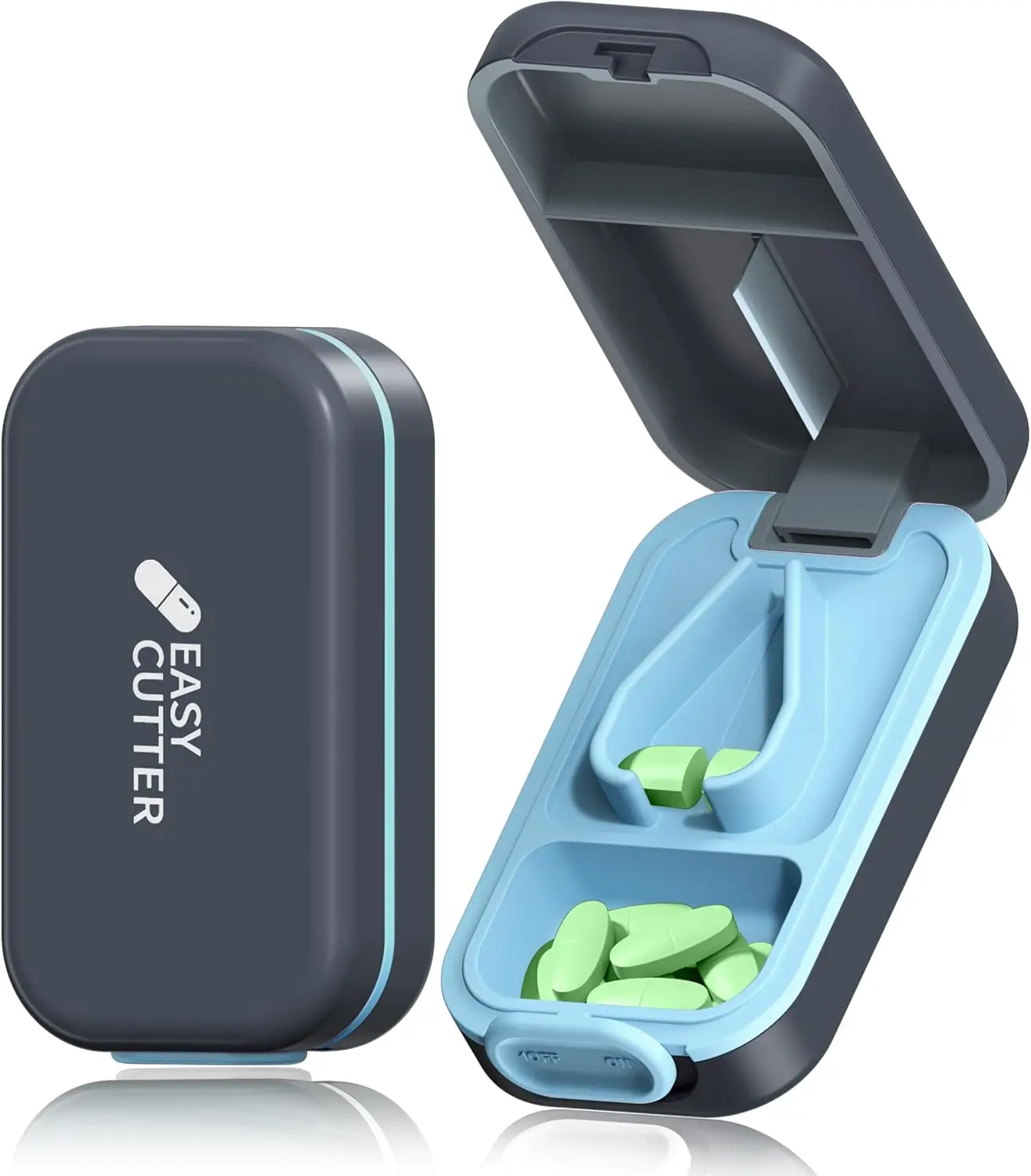 Pill Cutter Splitter for Small and Large Pills, V-Shaped Holder, Detachable Pad, Buckle Design, Easy Clean
Pill Cutter Splitter for Small and Large Pills, V-Shaped Holder, Detachable Pad, Buckle Design, Easy Clean