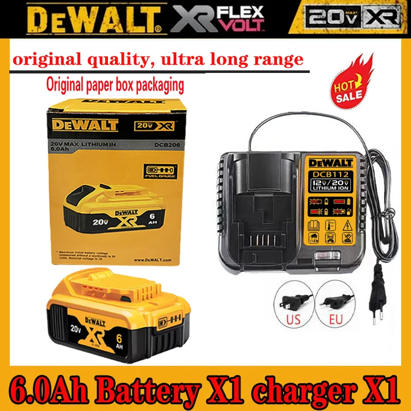 Original DeWalt 6Ah/5Ah 20V battery replaceable DCD887 DCD805 DCF860 Dcd796 DCG406 DCF880 DCF512 DCD805 power tools battery
Original DeWalt 6Ah/5Ah 20V battery replaceable DCD887 DCD805 DCF860 Dcd796 DCG406 DCF880 DCF512 DCD805 power tools battery
