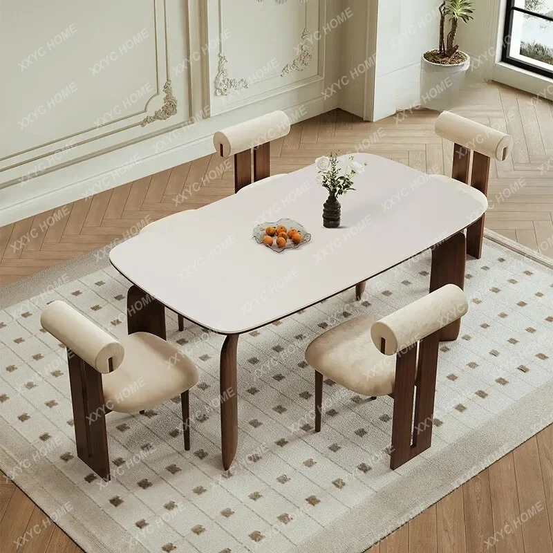 X Retro Rock Slab Dining Table And Chair Combination Modern Home Dining Table Rectangular Dining Table
X Retro Rock Slab Dining Table And Chair Combination Modern Home Dining Table Rectangular Dining Table