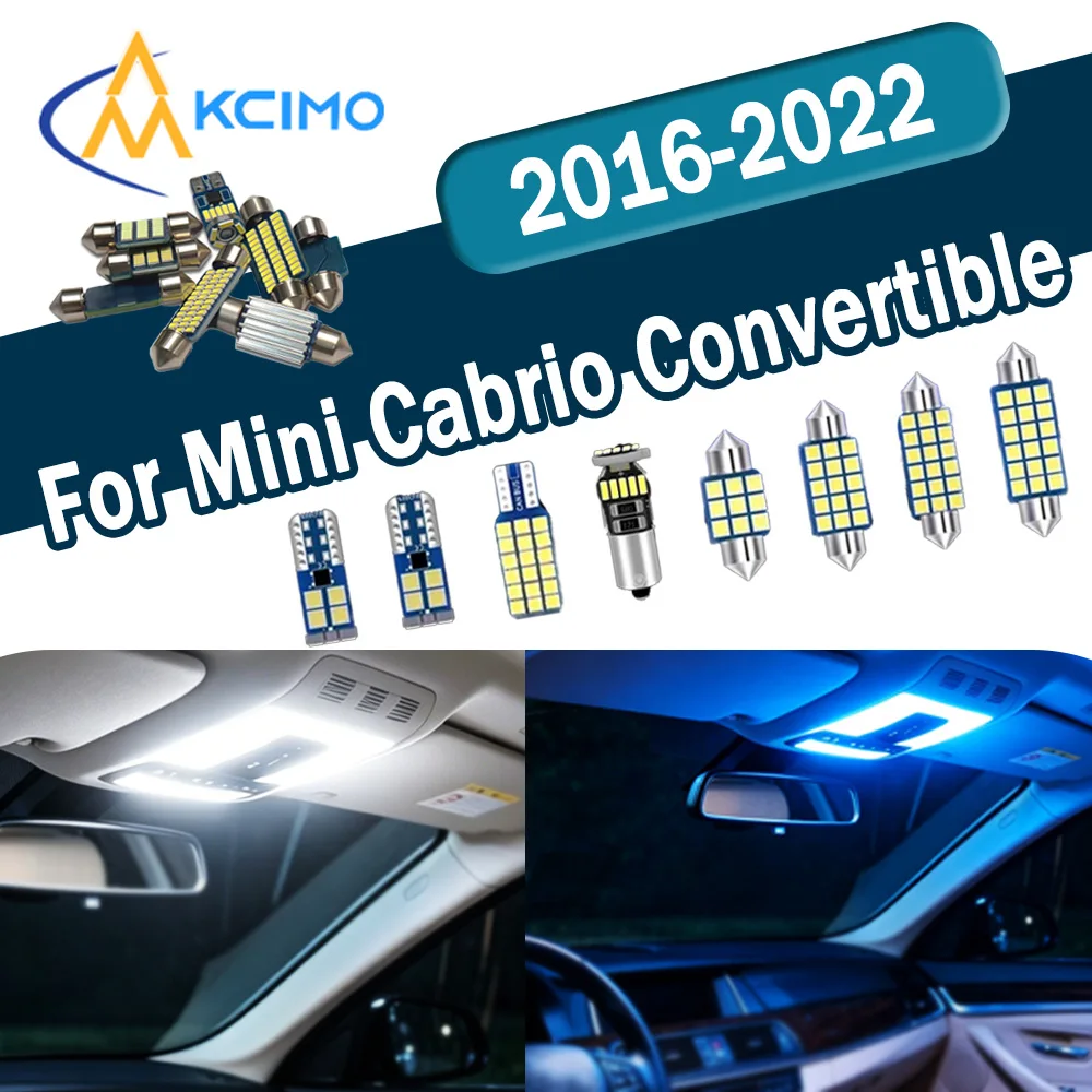 Enhanced Brightness CANBUS No Error LED Interior Light Kit For Mini Cabrio Convertible F57 2016-2022 Dome Map Lights Bulbs Set
Enhanced Brightness CANBUS No Error LED Interior Light Kit For Mini Cabrio Convertible F57 2016-2022 Dome Map Lights Bulbs Set