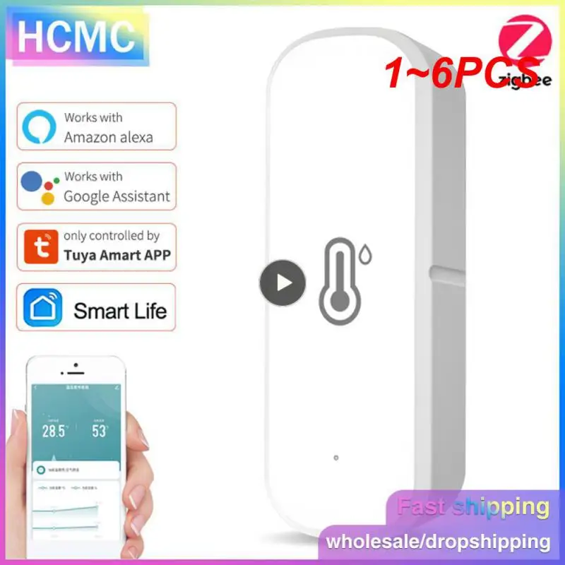 1~6PCS Tuya ZigBee Smart Temperature And Humidity Sensor Battery Powered ZigBee Smart Home Security Work With Alexa Home
1~6PCS Tuya ZigBee Smart Temperature And Humidity Sensor Battery Powered ZigBee Smart Home Security Work With Alexa Home