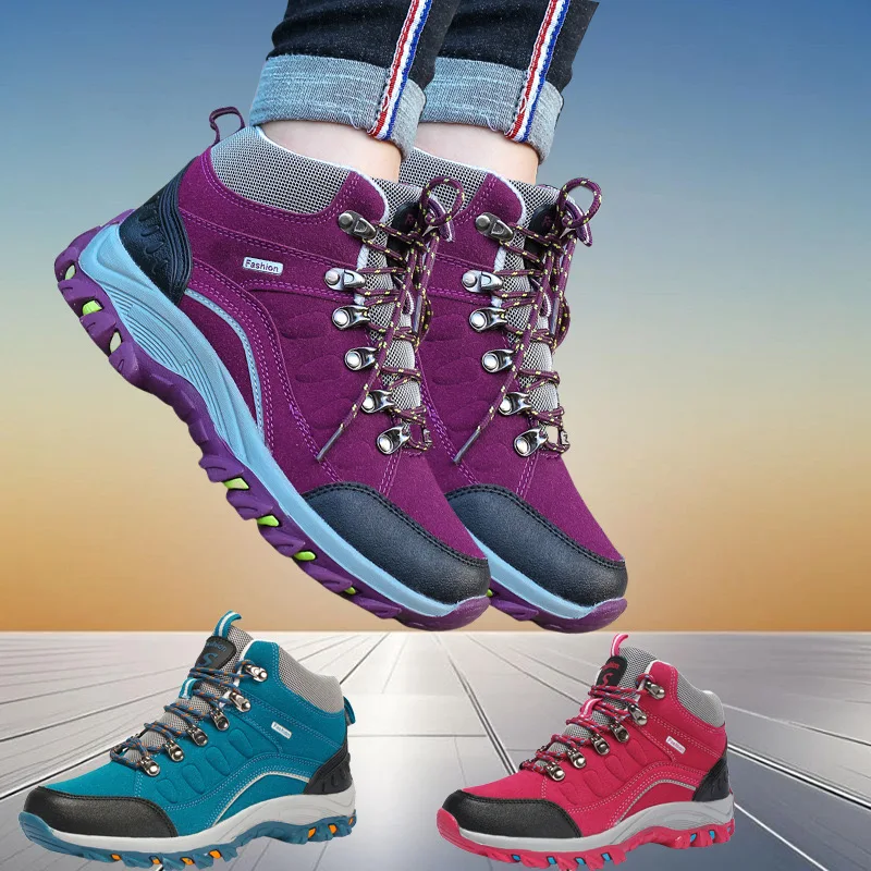 Women's Men Hiking Boots Fashion Casual Ankle Boots Couple Comfort Sneakers Outdoor Non Slip Camping Trekking Boots Unisex Botas
Women's Men Hiking Boots Fashion Casual Ankle Boots Couple Comfort Sneakers Outdoor Non Slip Camping Trekking Boots Unisex Botas