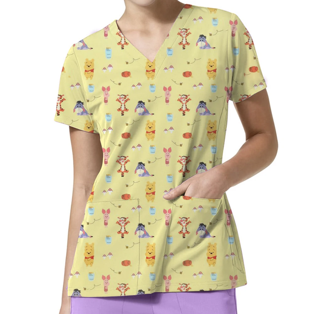 2025 Nurse Accessories Scrubs Women Nurse Uniform Stretchy Doctor's Disney Winnie The Pooh Uniform For Medical/Laboratory
2025 Nurse Accessories Scrubs Women Nurse Uniform Stretchy Doctor's Disney Winnie The Pooh Uniform For Medical/Laboratory