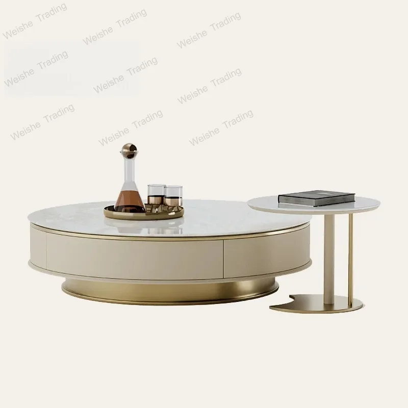Modern light luxury coffee table, luxury villa, designer round coffee table marble
Modern light luxury coffee table, luxury villa, designer round coffee table marble