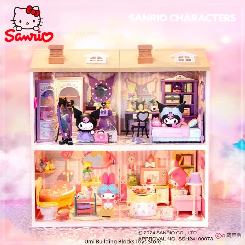 Семья Sanrio My Melody Kuromi, супер милый дневник, собранные строительные блоки, игрушечная модель, настольные украшения, детские праздничные подарки
Семья Sanrio My Melody Kuromi, супер милый дневник, собранные строительные блоки, игрушечная модель, настольные украшения, детские праздничные подарки