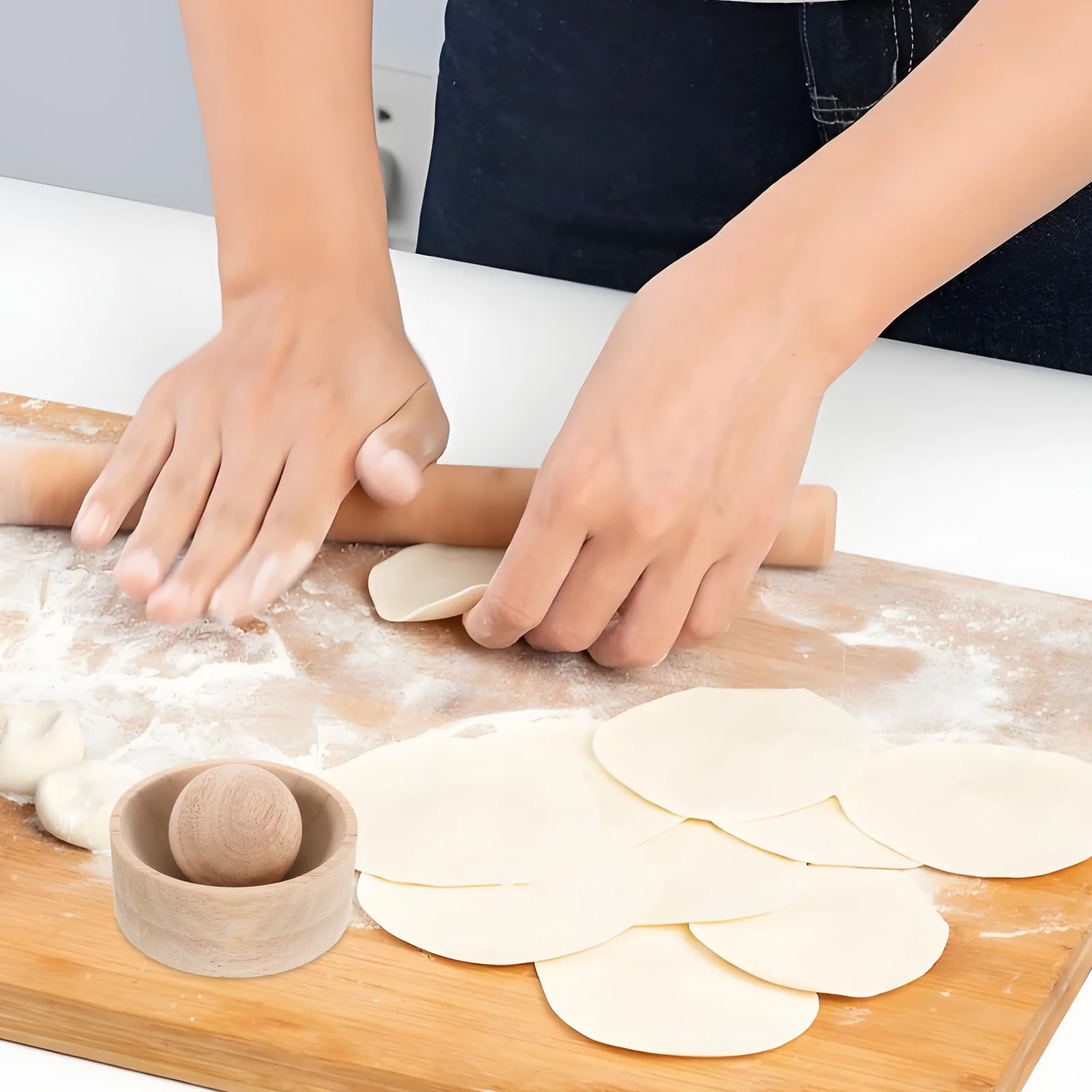 Wooden Dumpling Wrapper Press Tool Handmade Manual Dough Press Pie Ravioli Wonton Skin Mold Traditional Dumpling Maker
Wooden Dumpling Wrapper Press Tool Handmade Manual Dough Press Pie Ravioli Wonton Skin Mold Traditional Dumpling Maker