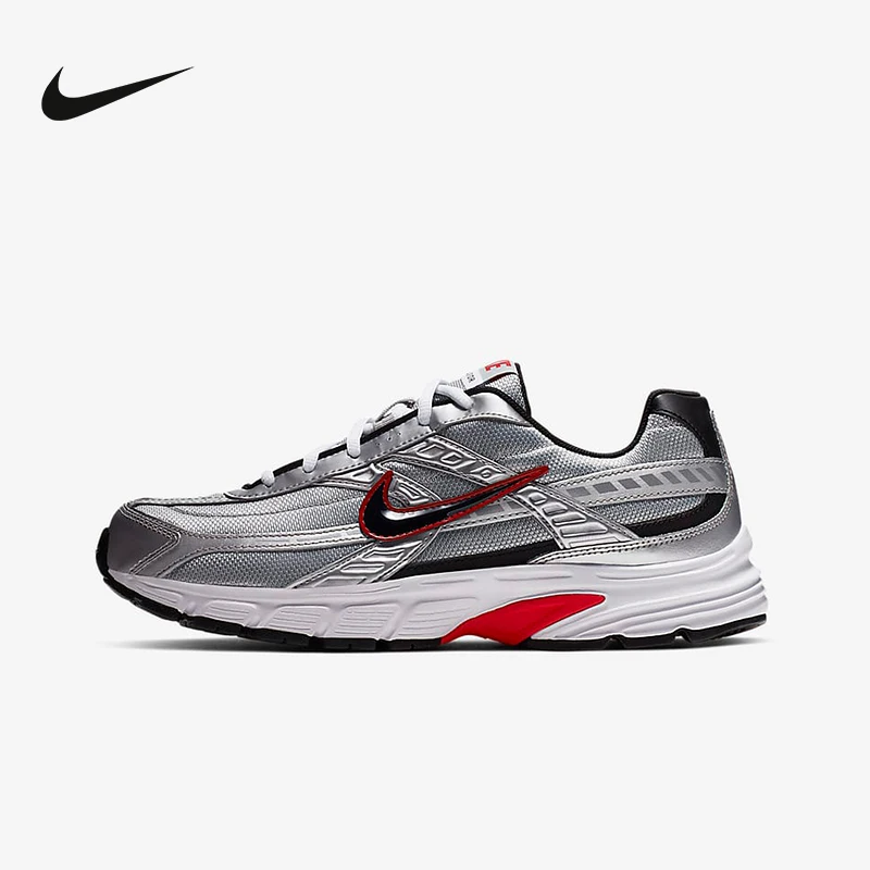Nike Initiator Fashion Trend Износостойкие дышащие повседневные городские кроссовки с низким берцем Мужские черные, серебристые 394055-001 
Nike Initiator Fashion Trend Износостойкие дышащие повседневные городские кроссовки с низким берцем Мужские черные, серебристые 394055-001