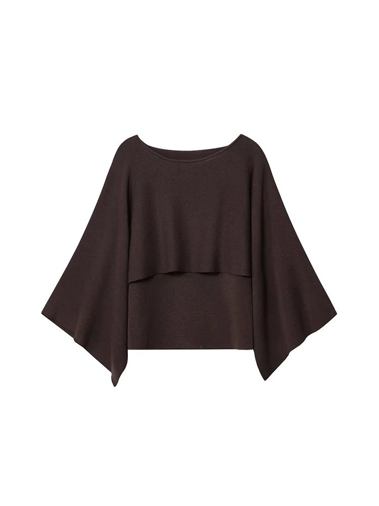 European and American style autumn new fashion casual women's temperament simple loose layered one-shoulder knitted top
European and American style autumn new fashion casual women's temperament simple loose layered one-shoulder knitted top