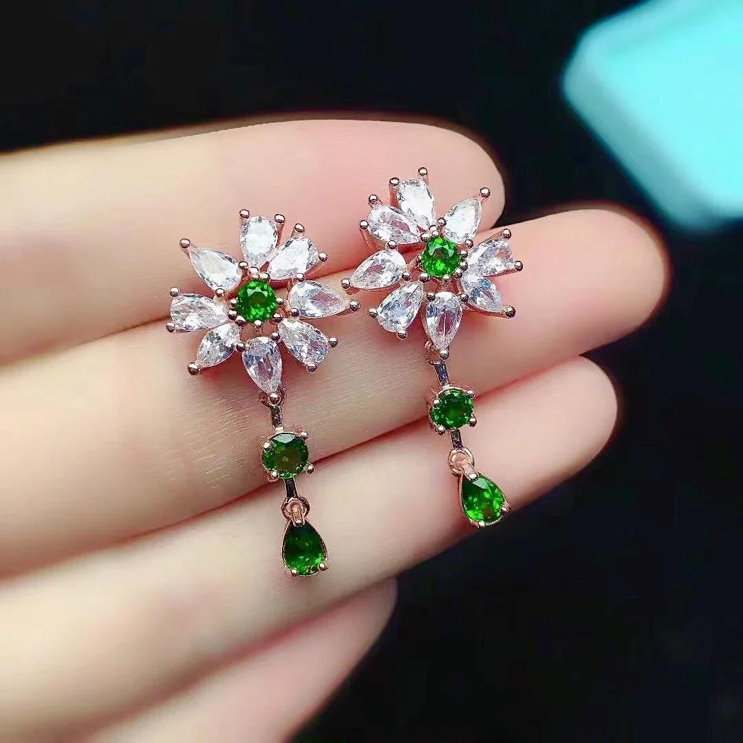Dazzling Silver Gemstone Drop Earrings for Party 6 Pieces Natural Diopside Drop Earrings 925 Silver Chrome Diopside Jewelry
Dazzling Silver Gemstone Drop Earrings for Party 6 Pieces Natural Diopside Drop Earrings 925 Silver Chrome Diopside Jewelry