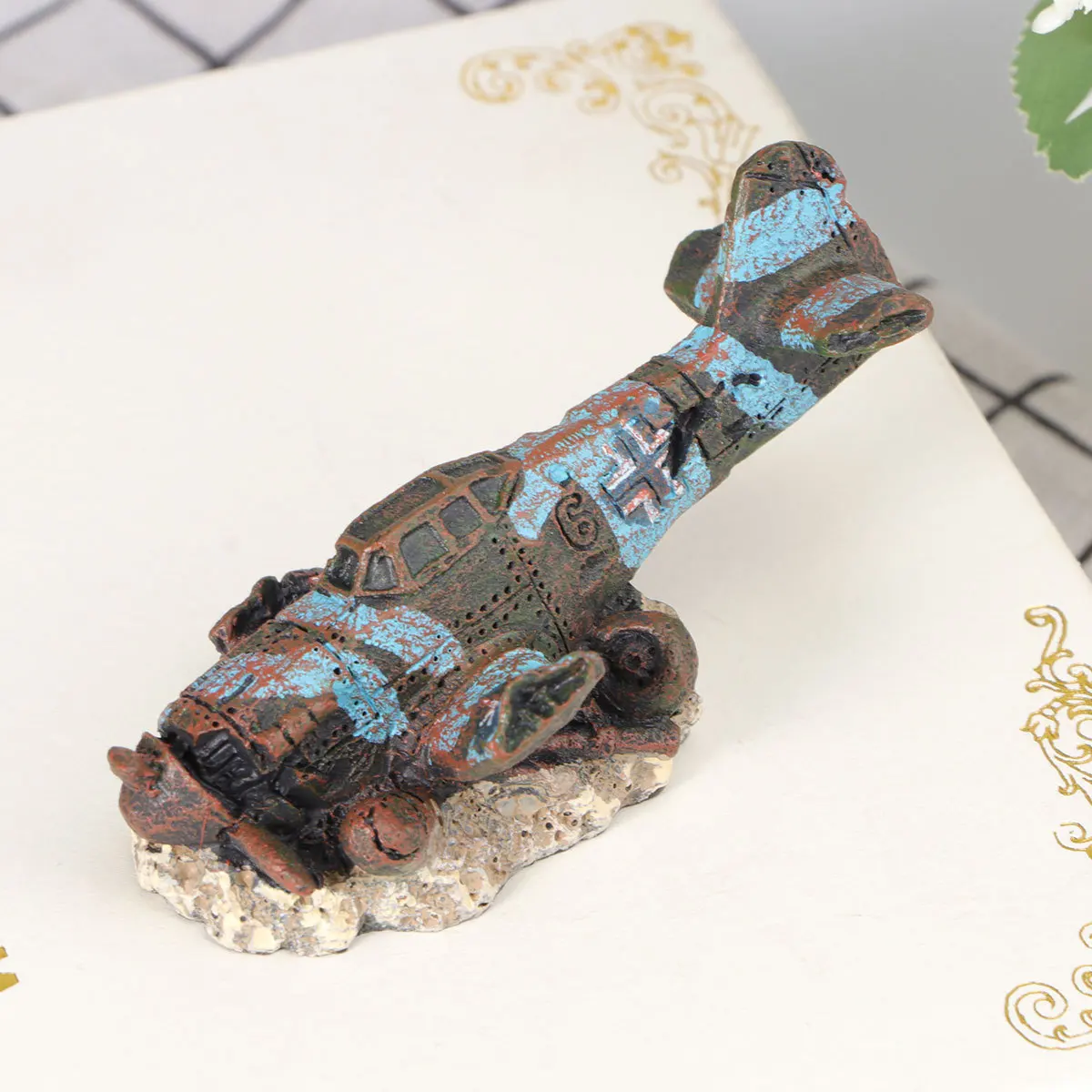 Resin Craft Fish Tank Plane Aquarium Decor Ornament Stylish Vivid Color Easy Clean Long Time Underwater Material Beautiful
Resin Craft Fish Tank Plane Aquarium Decor Ornament Stylish Vivid Color Easy Clean Long Time Underwater Material Beautiful