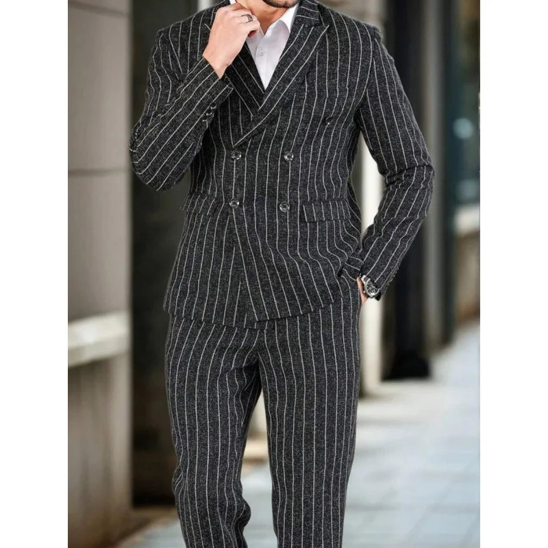 Men's Three-piece Suit Special Wide Fit Double Slit No Button Autumn Season Fashion Speciality No Brand Registered Trademark
Men's Three-piece Suit Special Wide Fit Double Slit No Button Autumn Season Fashion Speciality No Brand Registered Trademark