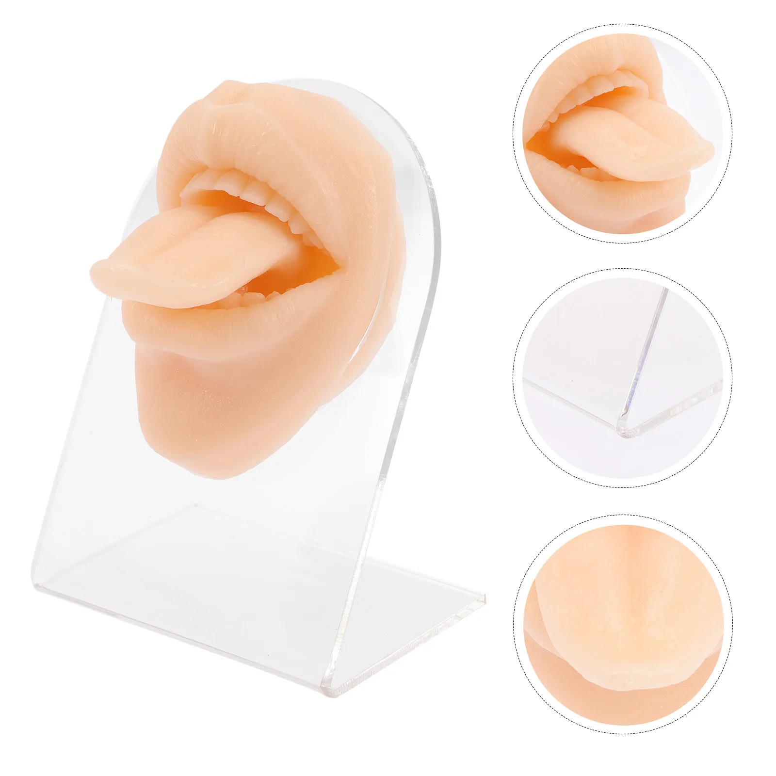 Silicone Tongue Piercing Practice Mold Soft Elastic Tongue Training Tool Piercing Ring Display Supplies for Beginners
Silicone Tongue Piercing Practice Mold Soft Elastic Tongue Training Tool Piercing Ring Display Supplies for Beginners