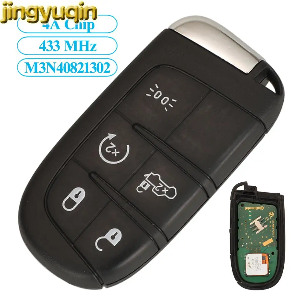 Jingyuqin Original Factory Remote Car Key Fob 4A Chip 433MHZ For Fiat 500 500L M3N40821302 5 Buttons
Jingyuqin Original Factory Remote Car Key Fob 4A Chip 433MHZ For Fiat 500 500L M3N40821302 5 Buttons