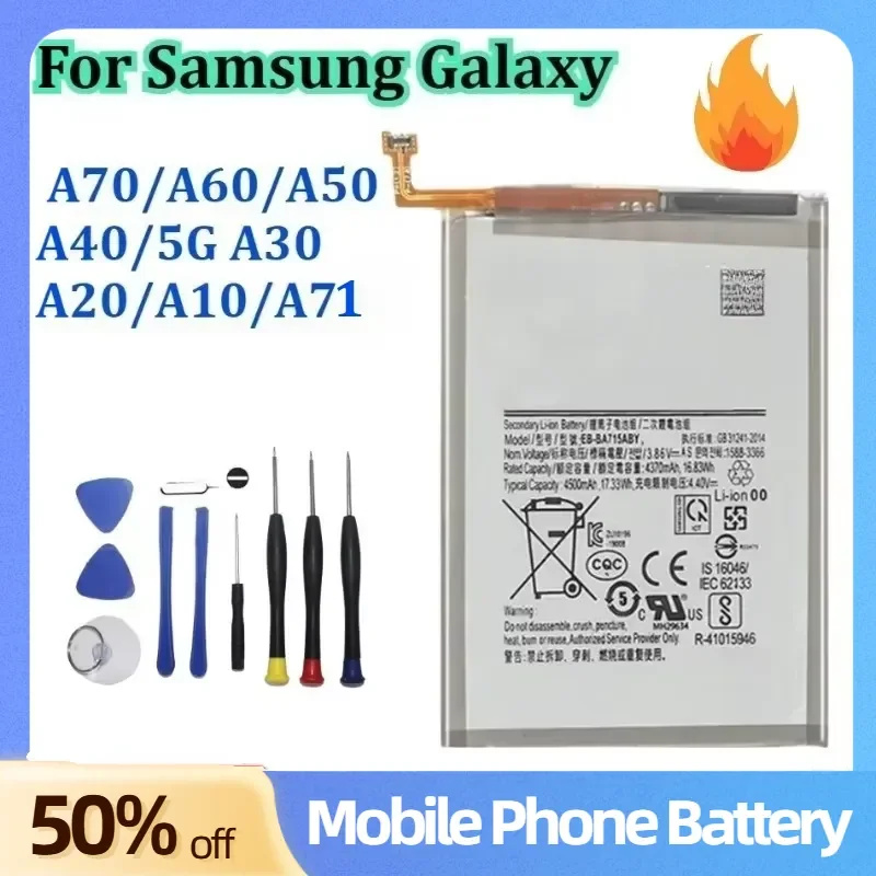 Zero Cycle EB-BA705ABU EB-BA606ABU Mobile Phone Battery for Samsung Galaxy A70/A60/A50/A40/5G A30A20/A10/A71 Brand New +Tools
Zero Cycle EB-BA705ABU EB-BA606ABU Mobile Phone Battery for Samsung Galaxy A70/A60/A50/A40/5G A30A20/A10/A71 Brand New +Tools