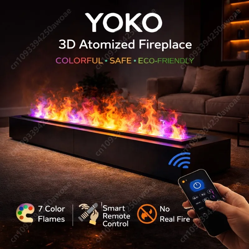 Water Electric Fireplace 3D Mist Fireplace Embedded Realistic Mist Flame Remote Control APP Interior Decoration Steam Fireplace
Water Electric Fireplace 3D Mist Fireplace Embedded Realistic Mist Flame Remote Control APP Interior Decoration Steam Fireplace