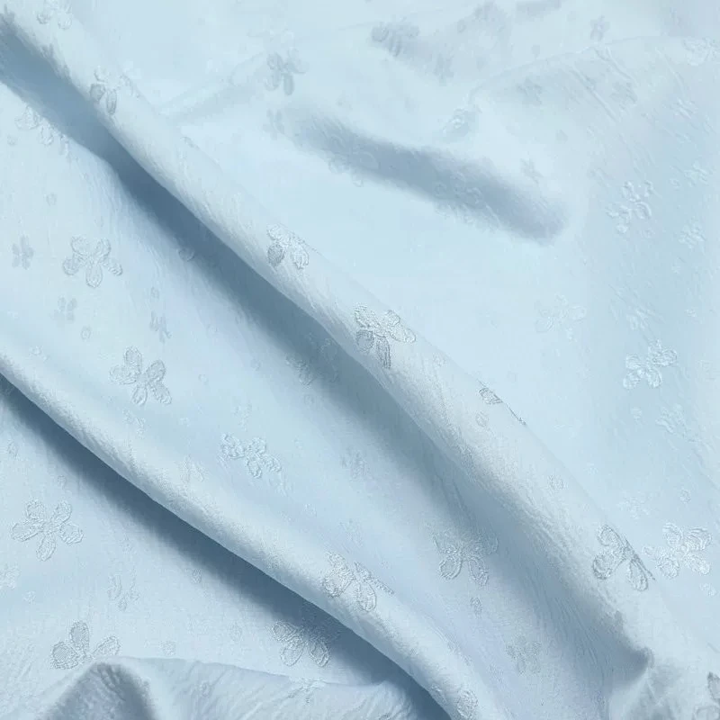 1meter Light Blue Grey Textured Jacquard Water Ripple Satin Fabric for Spring Autumn Dress Curtain Pillow DIY Sewing Accessories
1meter Light Blue Grey Textured Jacquard Water Ripple Satin Fabric for Spring Autumn Dress Curtain Pillow DIY Sewing Accessories