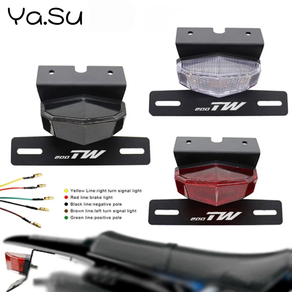 Motorcycle Ficense Plate Holder with Tail Lights Turn Signals for Yamaha TW200
Motorcycle Ficense Plate Holder with Tail Lights Turn Signals for Yamaha TW200