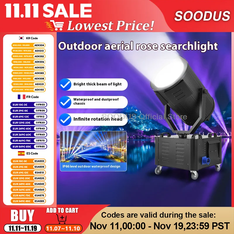 High Power LED Outdoor Search Light Waterproof Beam Moving Head Spotlight Stage Lights for Concert Stadium Landscape Lighting
High Power LED Outdoor Search Light Waterproof Beam Moving Head Spotlight Stage Lights for Concert Stadium Landscape Lighting