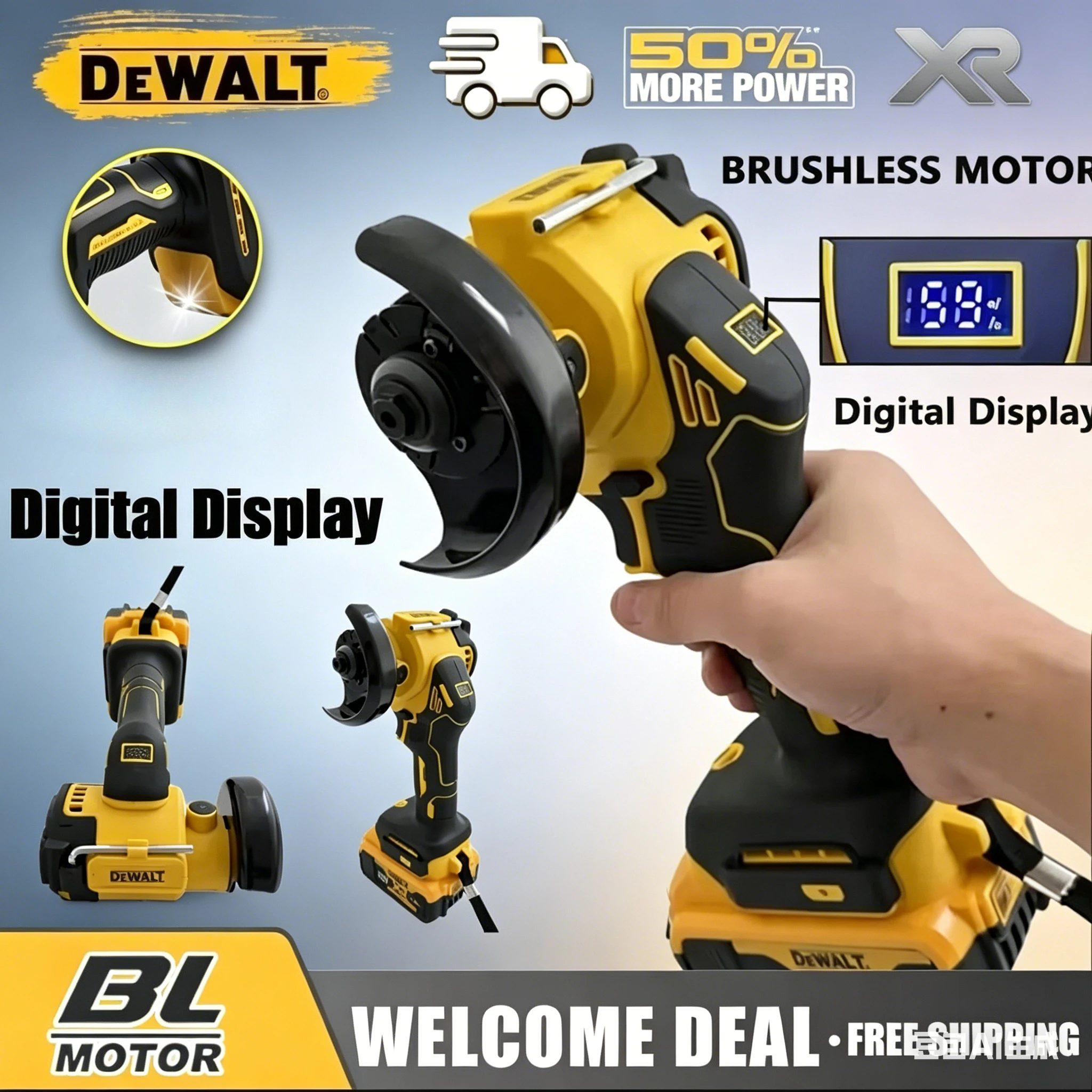 Аккумуляторная угловая шлифовальная машина DeWALT, мини-полировальная и шлифовальная машина, электрический инструмент для резки
Аккумуляторная угловая шлифовальная машина DeWALT, мини-полировальная и шлифовальная машина, электрический инструмент для резки