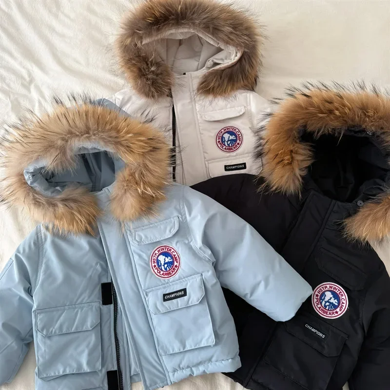 Children Winter Faux Fur Hooded Puffer Jacket Baby Toddler Kid Outwear Boy Casual Outdoor Coat Girl Thicken Warm Windproof Parka
Children Winter Faux Fur Hooded Puffer Jacket Baby Toddler Kid Outwear Boy Casual Outdoor Coat Girl Thicken Warm Windproof Parka