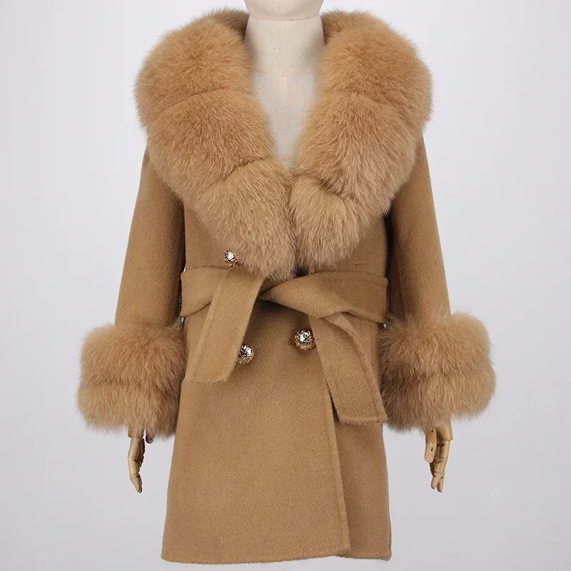 FURYOURSELF 2023 New Real Fur Coat Winter Children Jacket Natural Fox Fur Collar Cuffs Belt Cashmere Wool Woolen Warm Outerwear
FURYOURSELF 2023 New Real Fur Coat Winter Children Jacket Natural Fox Fur Collar Cuffs Belt Cashmere Wool Woolen Warm Outerwear