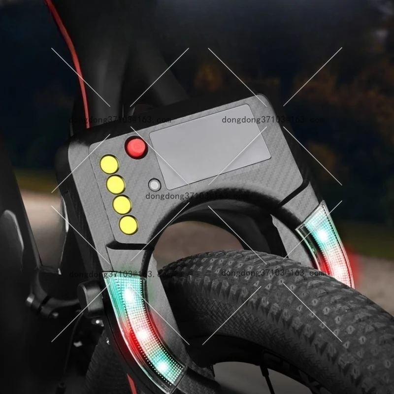 Smart password lock Mobile phone Bluetooth unlocking Mountain bike anti-theft waterproof charging Horseshoe lock with light
Smart password lock Mobile phone Bluetooth unlocking Mountain bike anti-theft waterproof charging Horseshoe lock with light