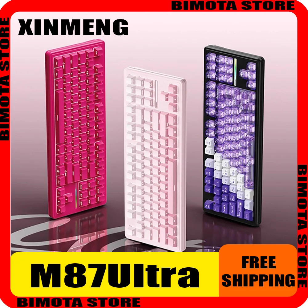 New XINMENG M87Ultra Mechanical Keyboard 3mode Bluetooth Wireless Connection E-sports Office Dedicated Low Latency Keyboard Gift
New XINMENG M87Ultra Mechanical Keyboard 3mode Bluetooth Wireless Connection E-sports Office Dedicated Low Latency Keyboard Gift
