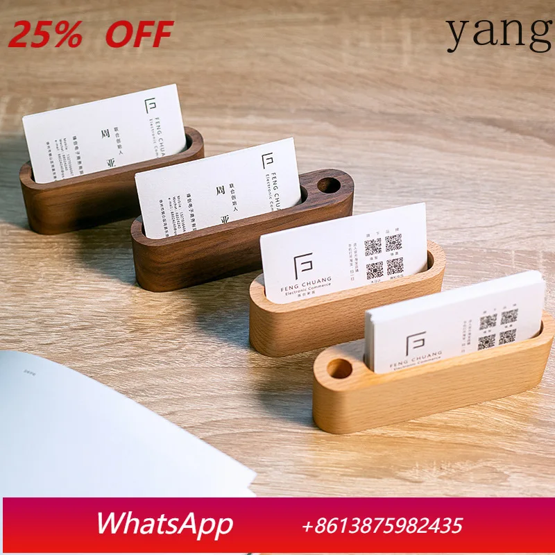 LH Wooden Business Card Holder Simple Office Desktop Storage Business Card Base
LH Wooden Business Card Holder Simple Office Desktop Storage Business Card Base