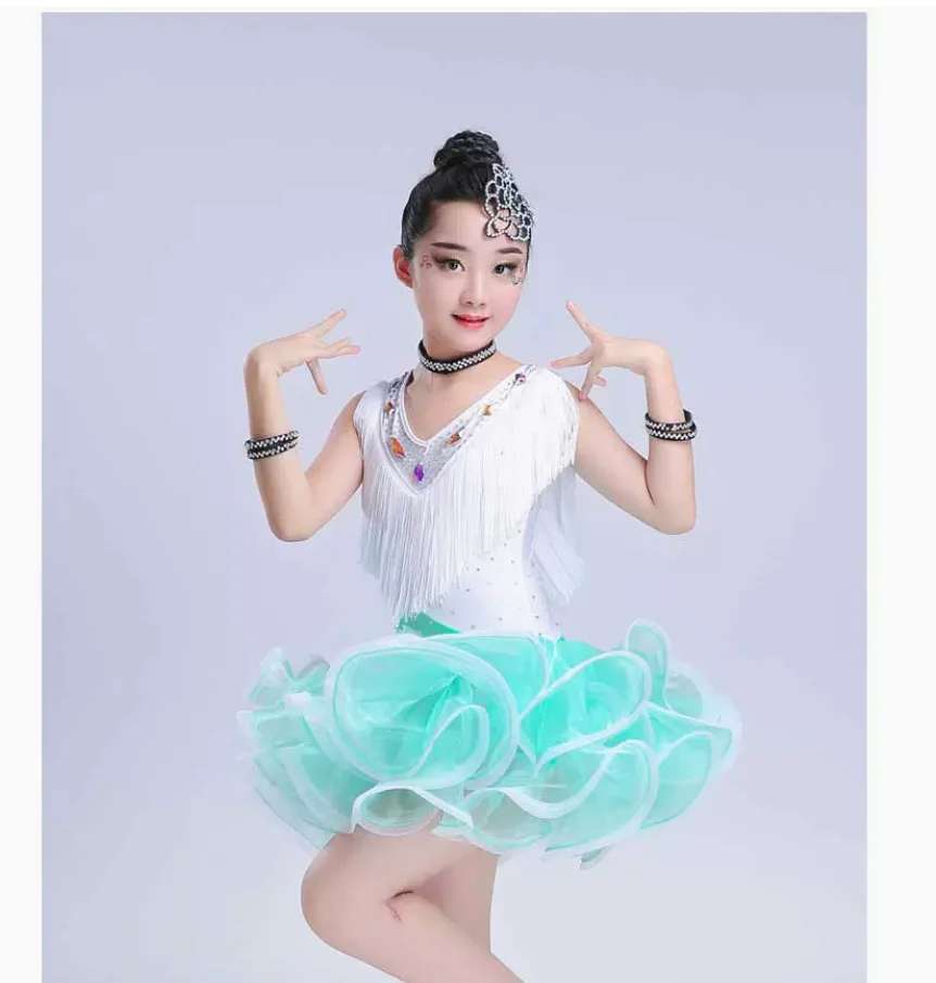 1pcs/lot children fashion tassel latin dance dress girl contrast color fringe cha cha dance dress
1pcs/lot children fashion tassel latin dance dress girl contrast color fringe cha cha dance dress