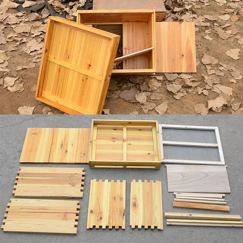 Professional Fir Seven-Frame Beehive, Beeswax Treated Beekeeping Box, Standard Honeycomb Frame Included
Professional Fir Seven-Frame Beehive, Beeswax Treated Beekeeping Box, Standard Honeycomb Frame Included