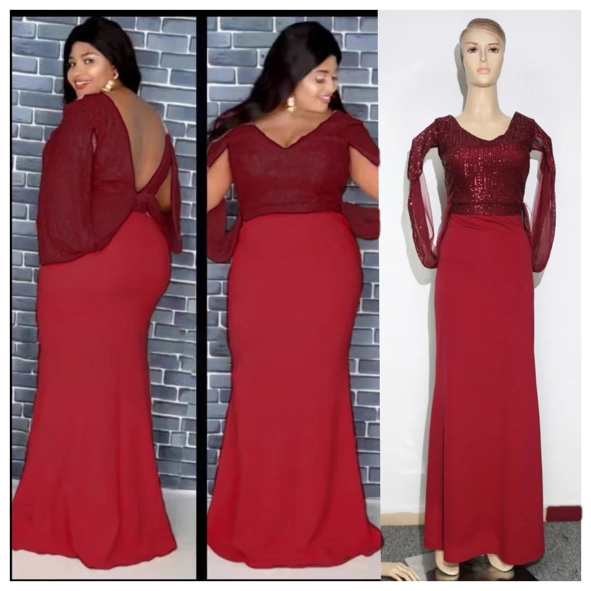 2025 Spring Dress For Women Elegant Wedding Evening Party Long Dresses African Sequins Fashion Nigerian Hight Waist Clothes
2025 Spring Dress For Women Elegant Wedding Evening Party Long Dresses African Sequins Fashion Nigerian Hight Waist Clothes