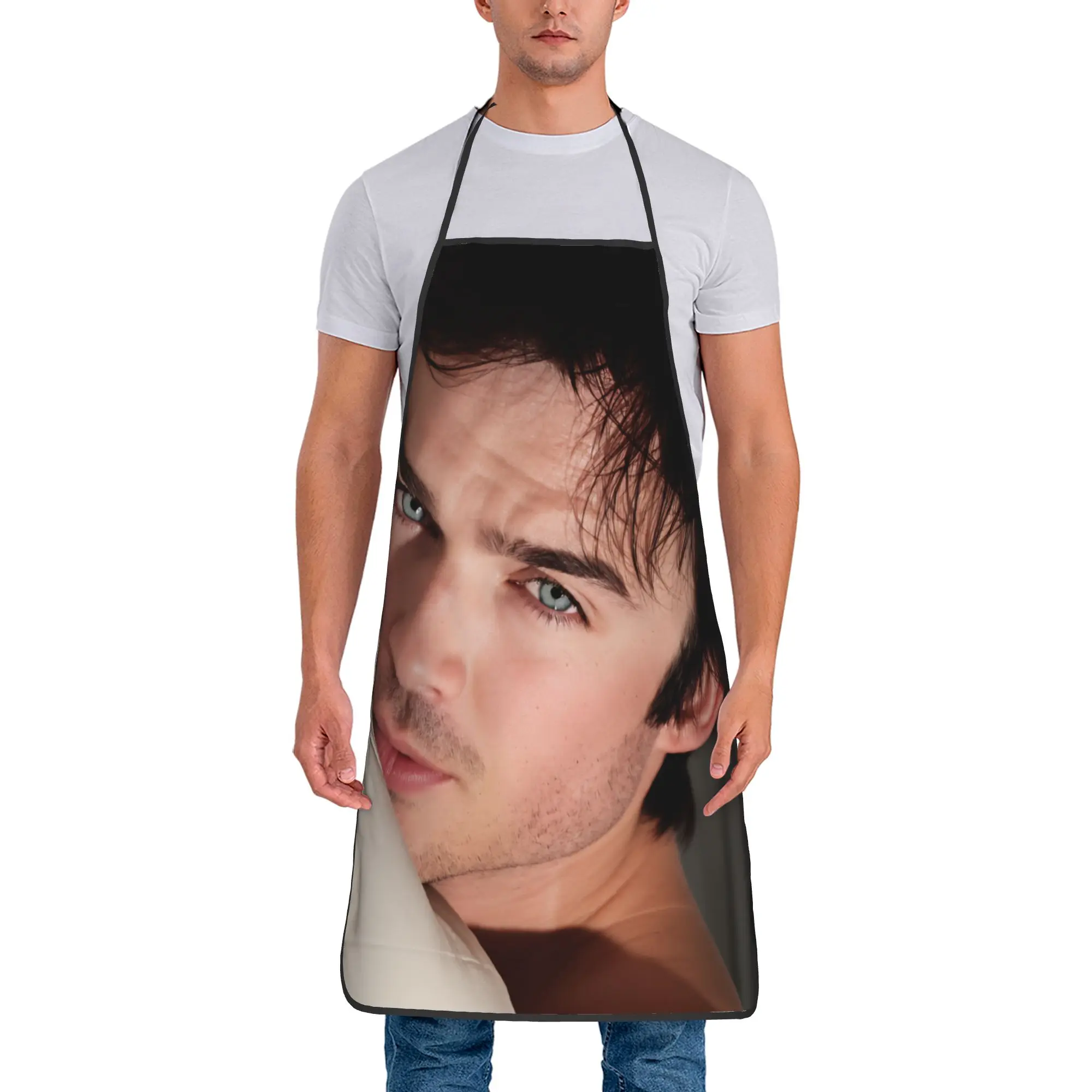 Damon Salvatore Apron Cute Household Kitchen Accessories Barbecue Barber Aprons without Pocket
Damon Salvatore Apron Cute Household Kitchen Accessories Barbecue Barber Aprons without Pocket