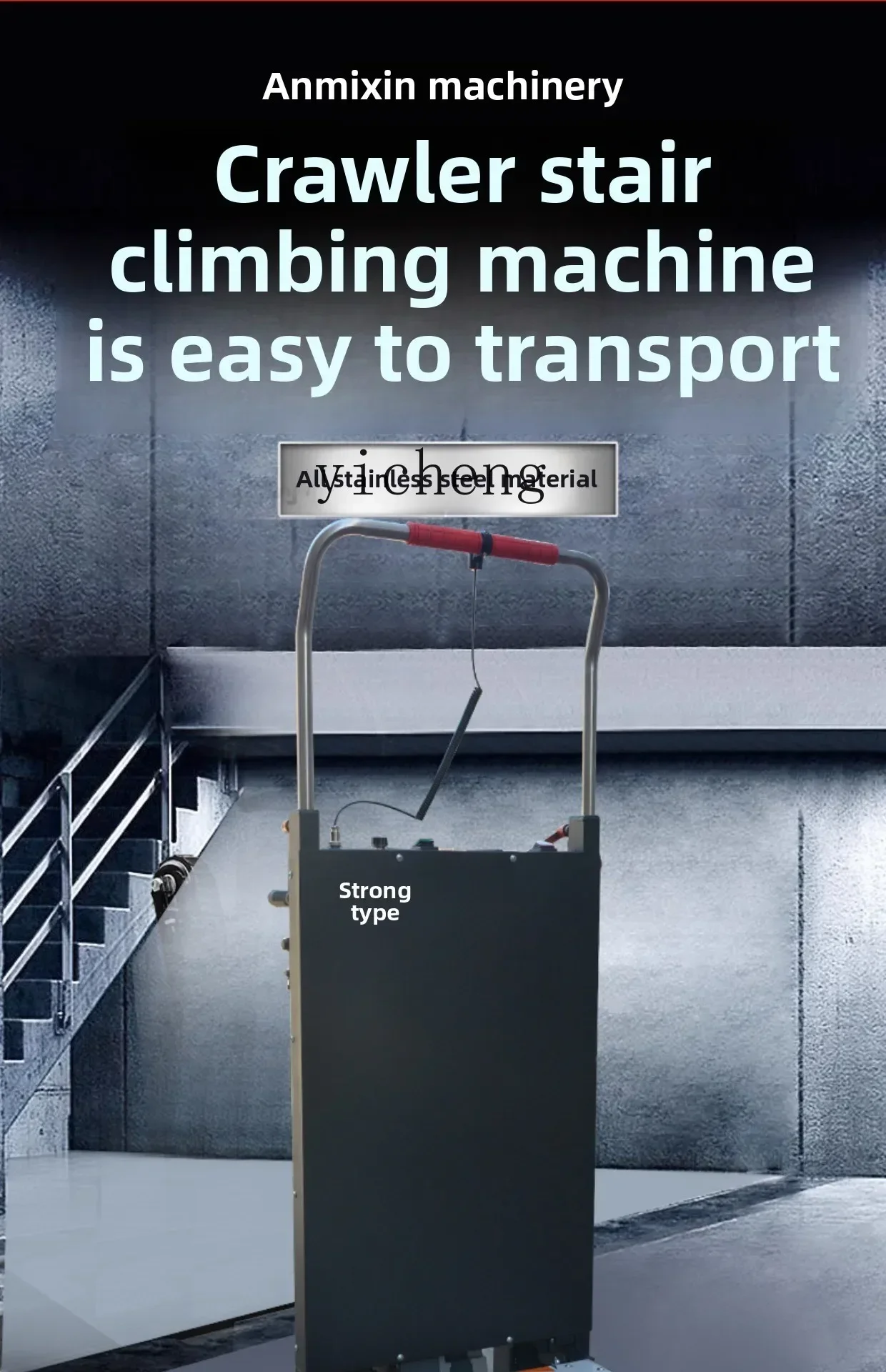 C6.17 Electric Building Climbing Machine Crawler Handling Fully Automatic Up and Down Stairs Climbing Heavy Duty Building
C6.17 Electric Building Climbing Machine Crawler Handling Fully Automatic Up and Down Stairs Climbing Heavy Duty Building