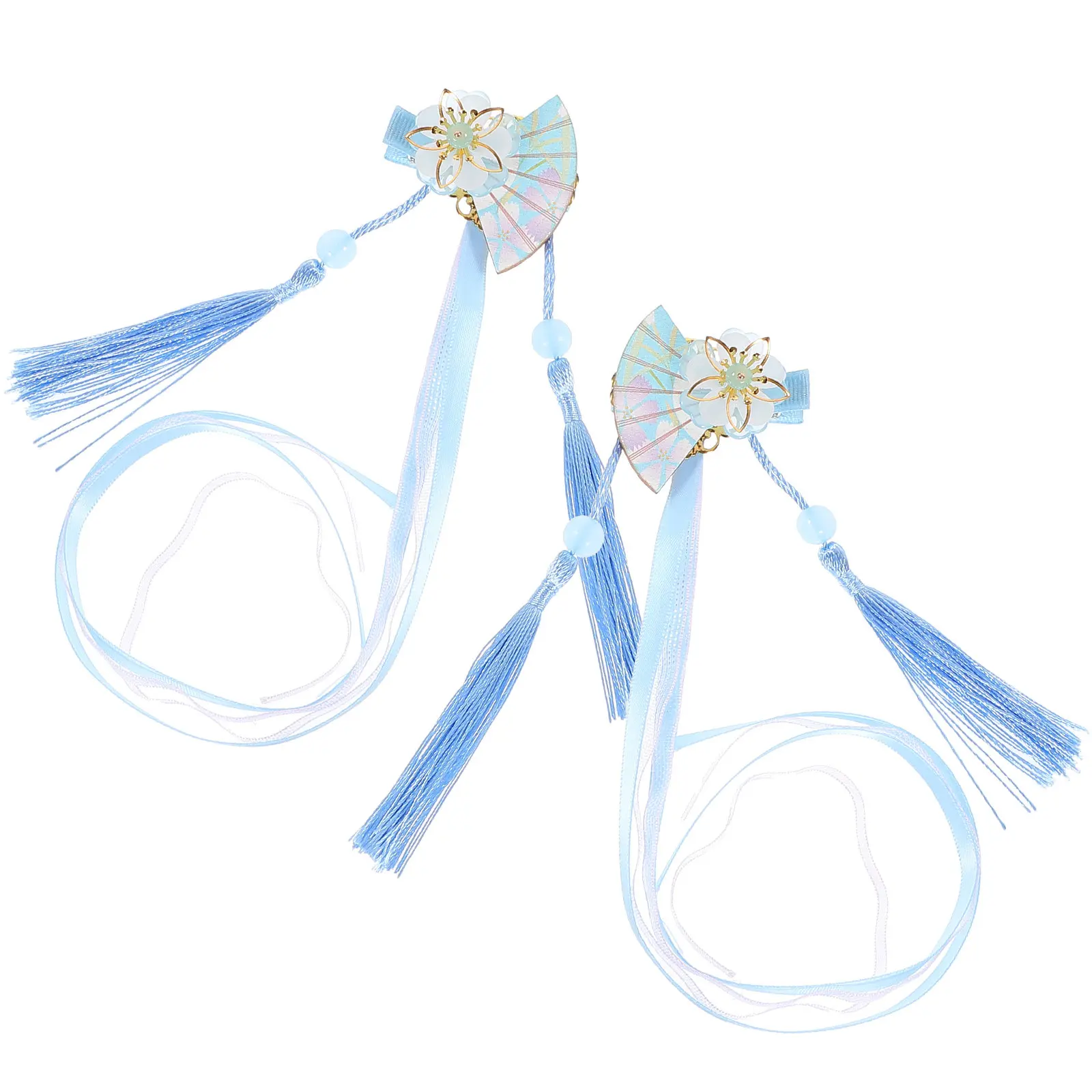 2Pcs Japanese Fan Tassel Flower Hair Clips Ribbon Decorative Hair Accessories for Women Party Daily Styling
2Pcs Japanese Fan Tassel Flower Hair Clips Ribbon Decorative Hair Accessories for Women Party Daily Styling
