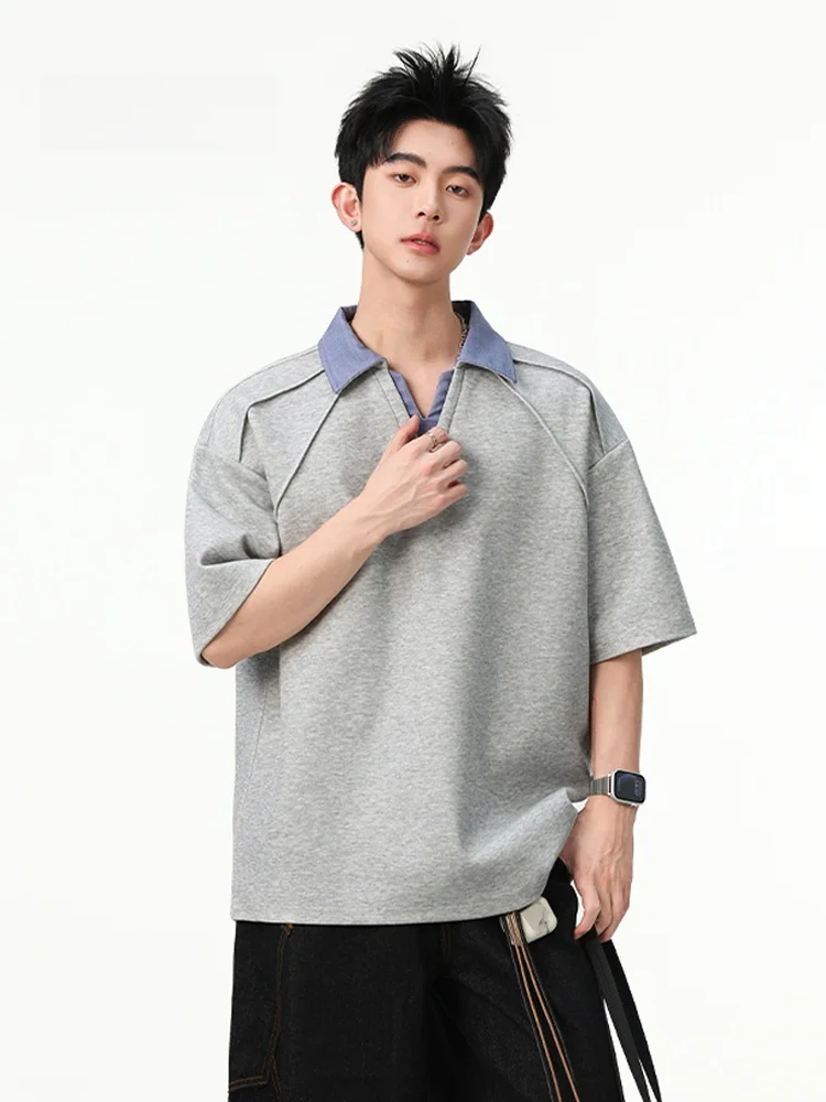 Mmoptop Men's Loose Fit ort Sve irt Spring Summer New Sle Color Blo Collar T-irt Faionable Casual Top
Mmoptop Men's Loose Fit ort Sve irt Spring Summer New Sle Color Blo Collar T-irt Faionable Casual Top