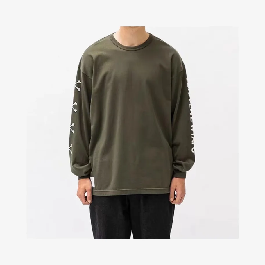 WTAPS Spring and summer new style crossbones letters printed casual loose version of long-sleeved T-shirt men and women
WTAPS Spring and summer new style crossbones letters printed casual loose version of long-sleeved T-shirt men and women