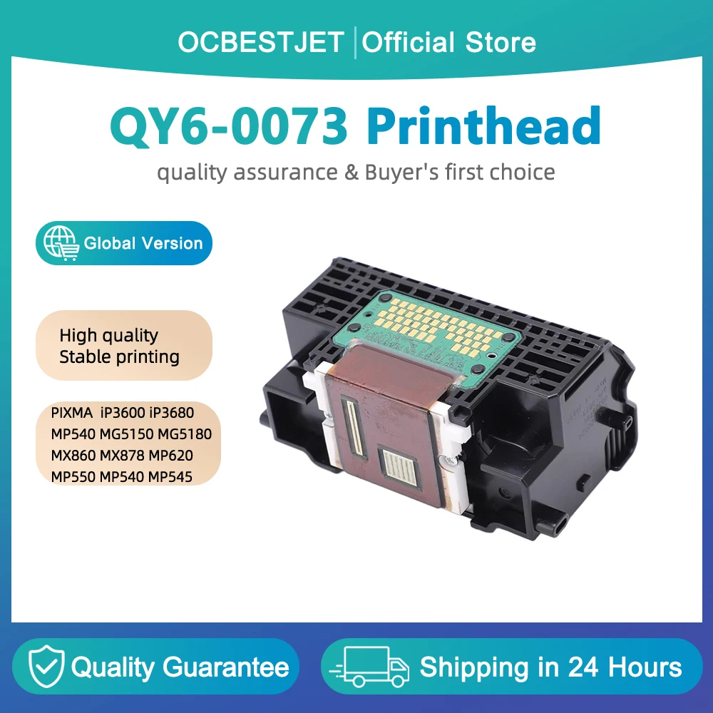 QY6-0073 printhead for Canon qy6-0073 printhead for Canon iP3600 iP3680 MP540 MP550 MP560 MP568 MP620 MX860 MX878 MG5150 MG5180
QY6-0073 printhead for Canon qy6-0073 printhead for Canon iP3600 iP3680 MP540 MP550 MP560 MP568 MP620 MX860 MX878 MG5150 MG5180