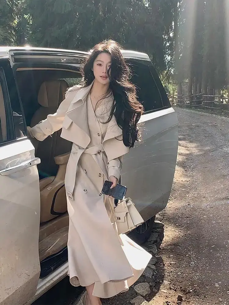 Korean Dress Fashion Mermaid Dress 2 Piece Set Lapel Short Trench Coat Outfits Women Elegant Autumn Spring Clothing Suit
Korean Dress Fashion Mermaid Dress 2 Piece Set Lapel Short Trench Coat Outfits Women Elegant Autumn Spring Clothing Suit