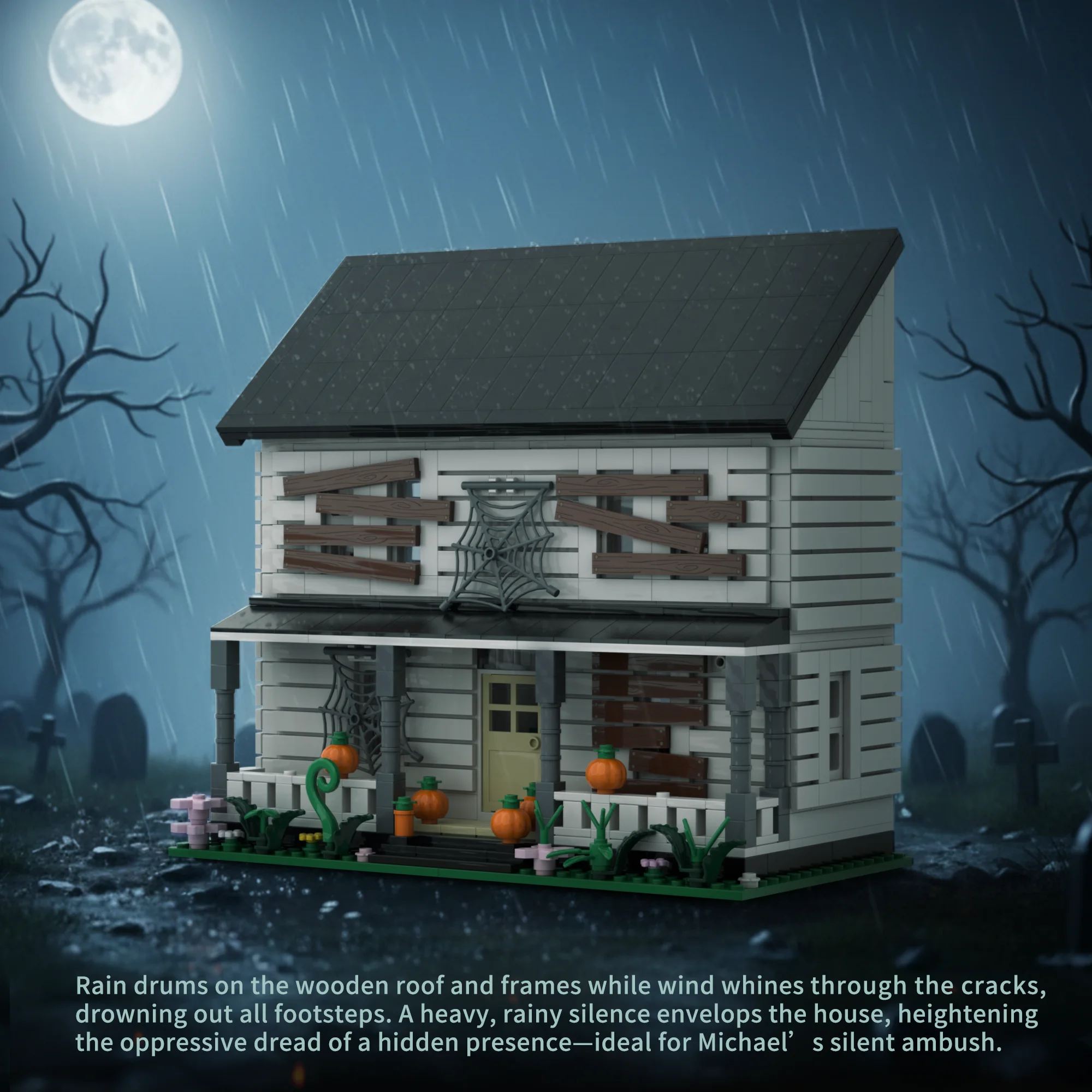1398PCS Halloween Haunted House Building Blocks Abandoned Villa Model Brick Desktop Ornament Educational Puzzle Toy Holiday Gift
1398PCS Halloween Haunted House Building Blocks Abandoned Villa Model Brick Desktop Ornament Educational Puzzle Toy Holiday Gift