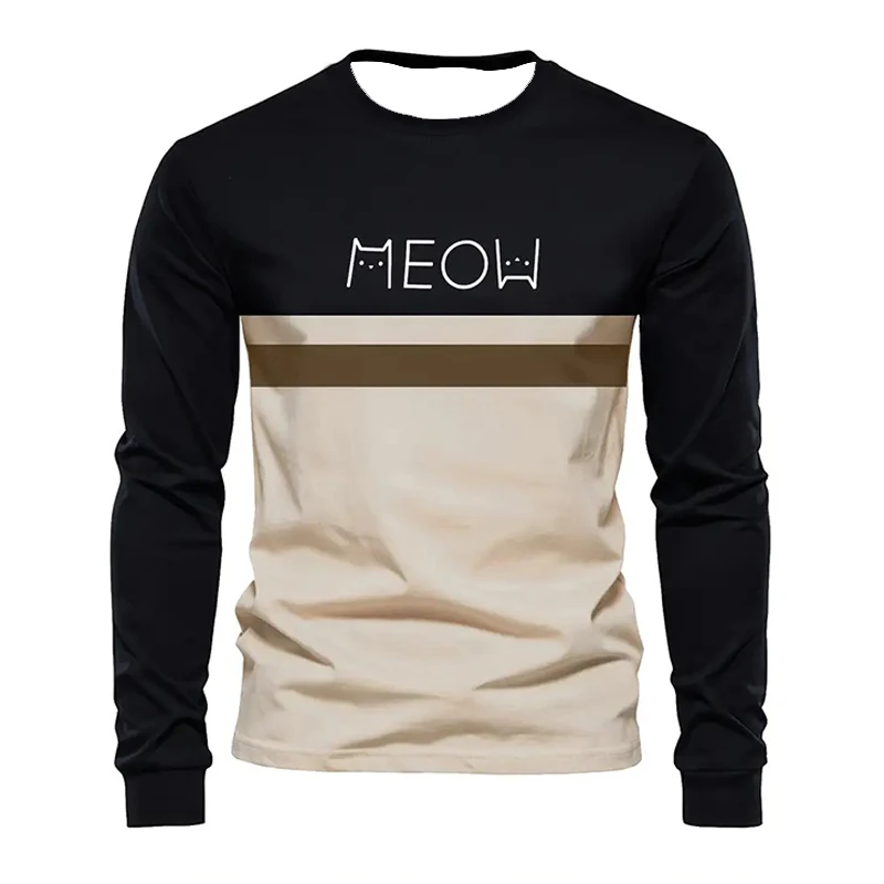 Simple Stripe Print Men's Long Sleeve T-Shirts Fashion Outdoor Street Casual Round Neck Tees Autumn Breathable Polyester Clothes
Simple Stripe Print Men's Long Sleeve T-Shirts Fashion Outdoor Street Casual Round Neck Tees Autumn Breathable Polyester Clothes