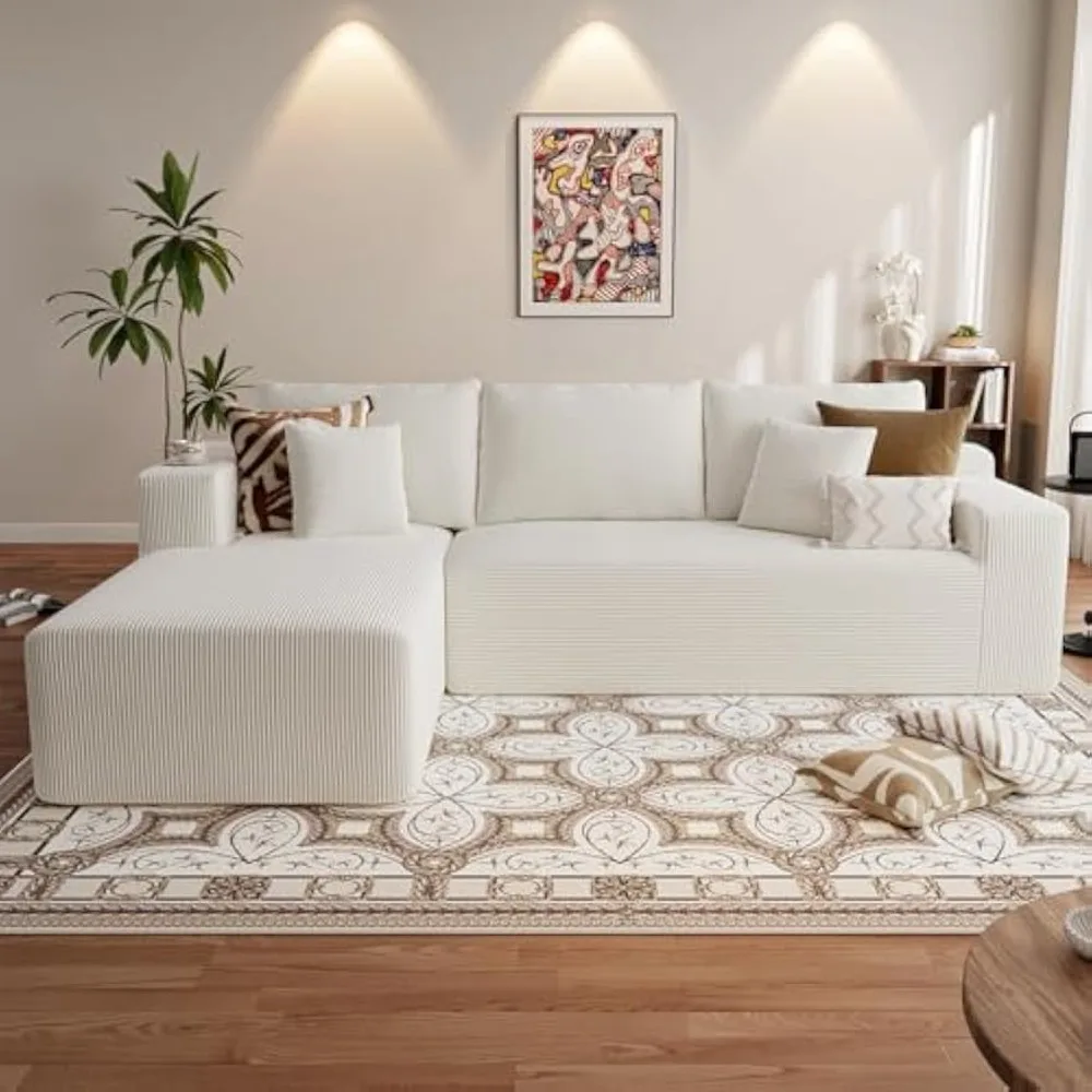 Cloud Sectional Couches for Living Room Modern Couch Comfy Corduroy Couch with Chaise Lounge Boneless L Shape Sofa with Chaise
Cloud Sectional Couches for Living Room Modern Couch Comfy Corduroy Couch with Chaise Lounge Boneless L Shape Sofa with Chaise
