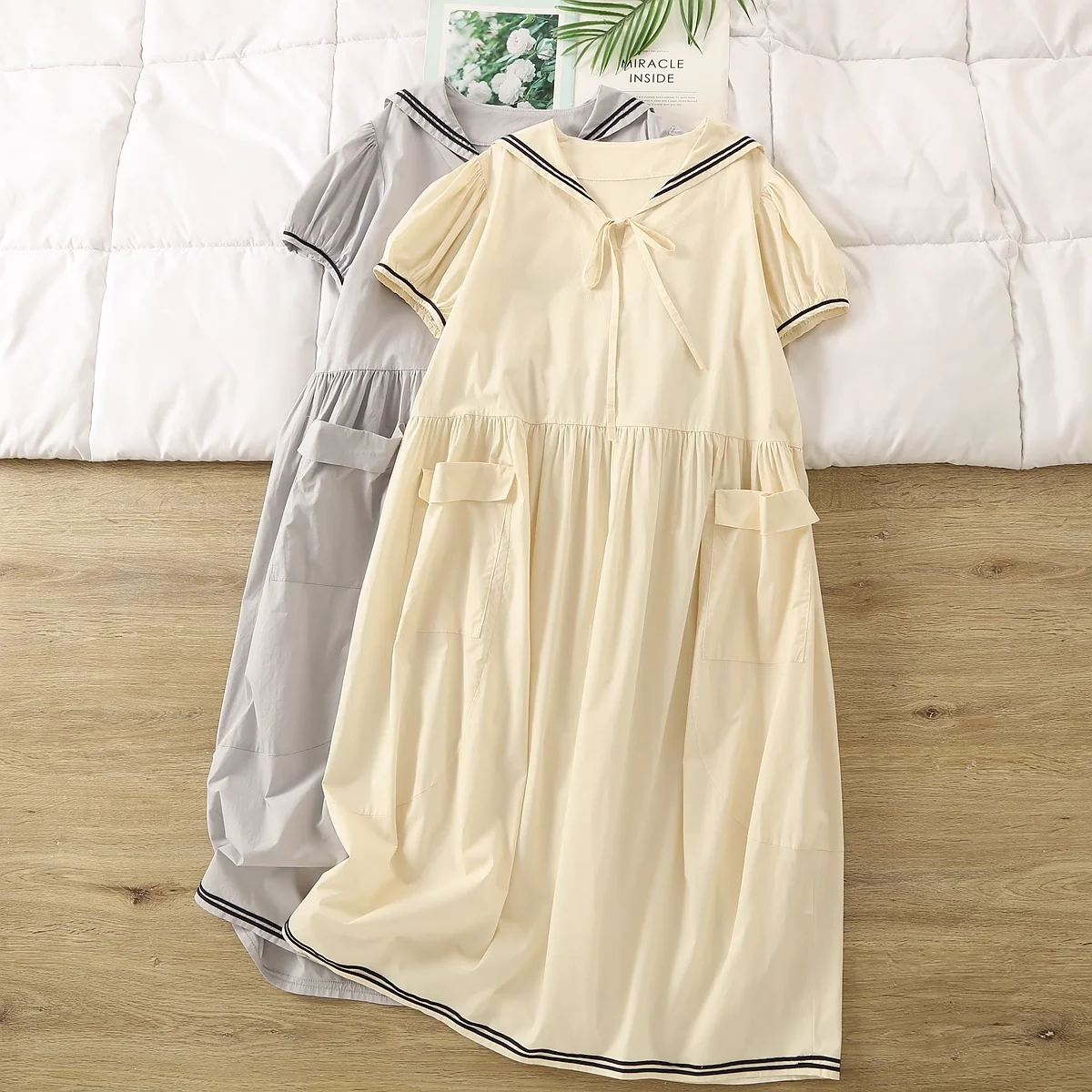 Милое женское платье в консервативном стиле с матросским воротником Kawaii Vestidos, женский халат из 100% хлопка, бежевое, серое платье макси, одежда Mori для девочек
Милое женское платье в консервативном стиле с матросским воротником Kawaii Vestidos, женский халат из 100% хлопка, бежевое, серое платье макси, одежда Mori для девочек