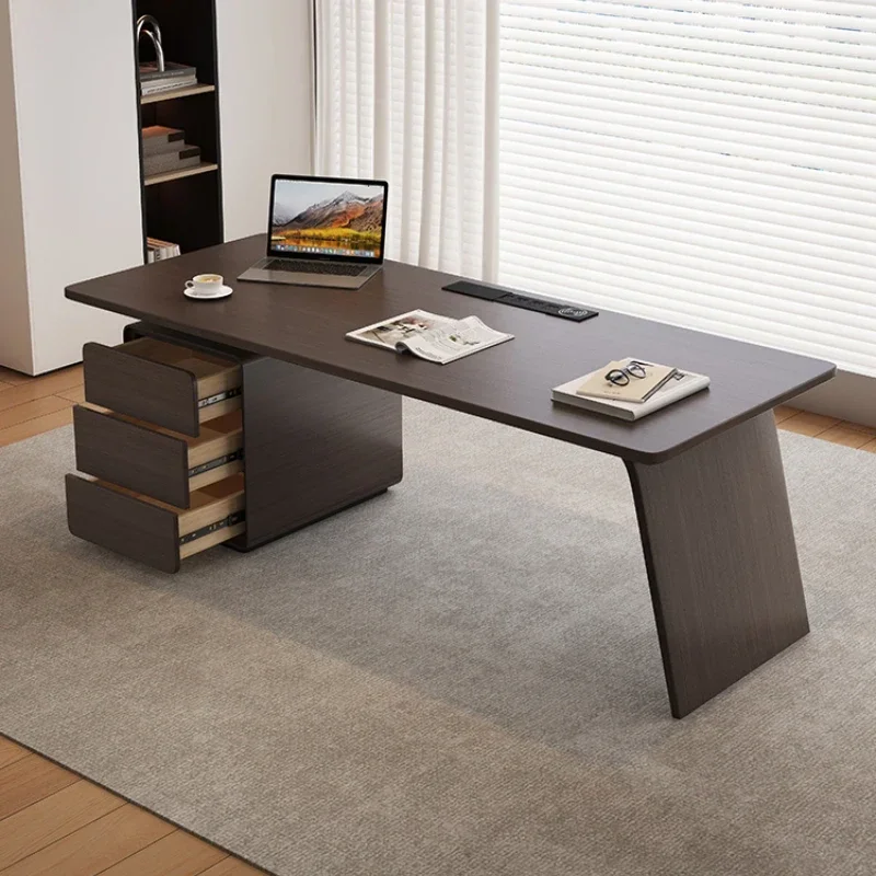 Solid wood modern study writing computer desk corner boss desk
Solid wood modern study writing computer desk corner boss desk