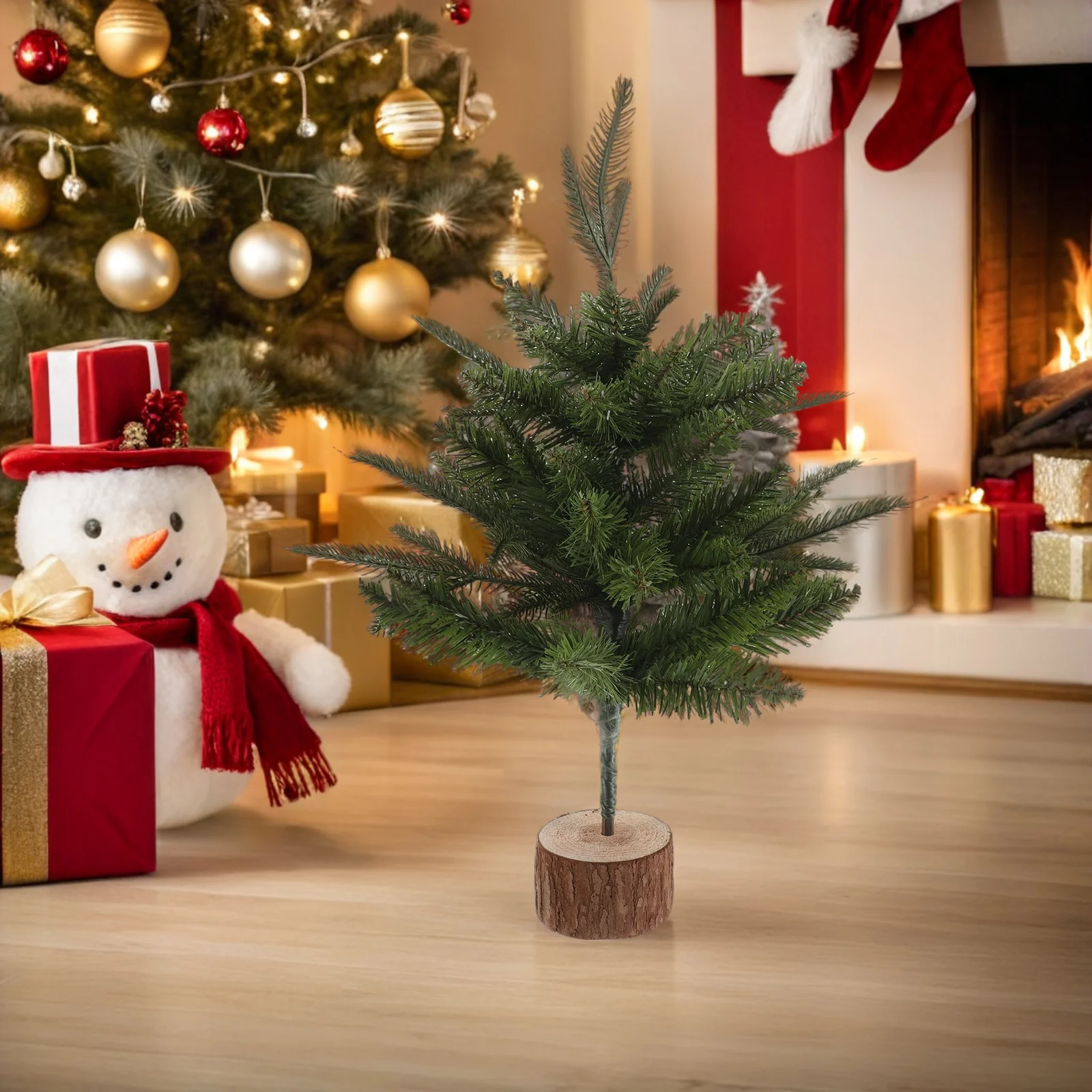 45cm Christmas Tree Tabletop Decoration PVC Artificial Xmas Centerpiece Wood Base Holiday Party Ornament Desktop Pine for Office
45cm Christmas Tree Tabletop Decoration PVC Artificial Xmas Centerpiece Wood Base Holiday Party Ornament Desktop Pine for Office