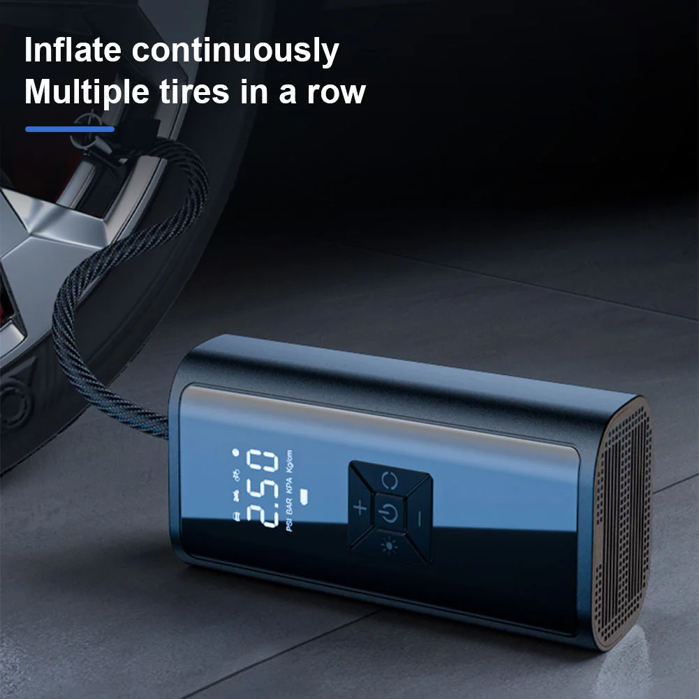 150PSI Electric Tire Pump with LED Light Portable Car Inflator Pump LCD Display Car Tire Inflator for Car Tires
150PSI Electric Tire Pump with LED Light Portable Car Inflator Pump LCD Display Car Tire Inflator for Car Tires