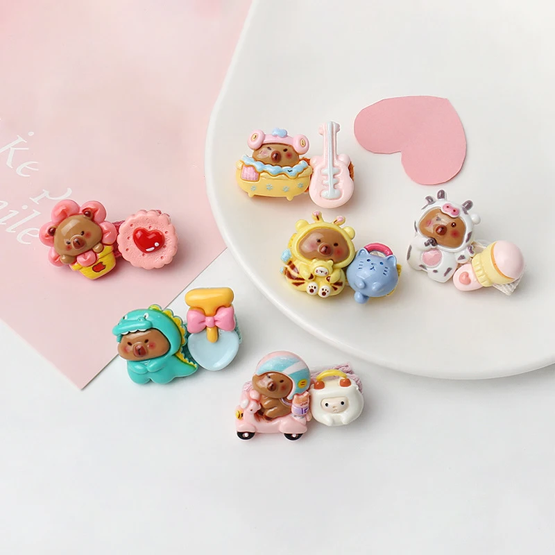 Cute Capibala Hairpin Girls Headwear Hair Clips Side Barrettes Women Hair Accessories Gift
Cute Capibala Hairpin Girls Headwear Hair Clips Side Barrettes Women Hair Accessories Gift